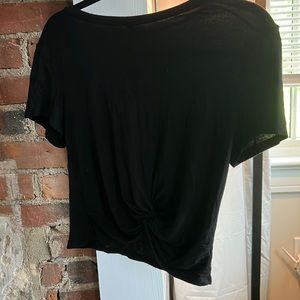 black crop top with twist